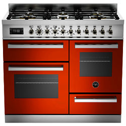 Bertazzoni Professional Series Dual Fuel Range Cooker Orange